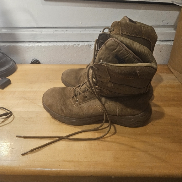 Interceptor Men's Work Military Tactical Tan Coyote Boots Size 8.5 - Picture 4 of 6